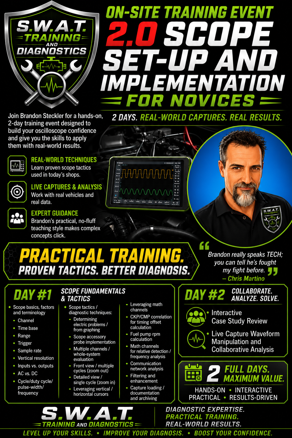 Scope Set-Up and Implementation for Novices class flyer
