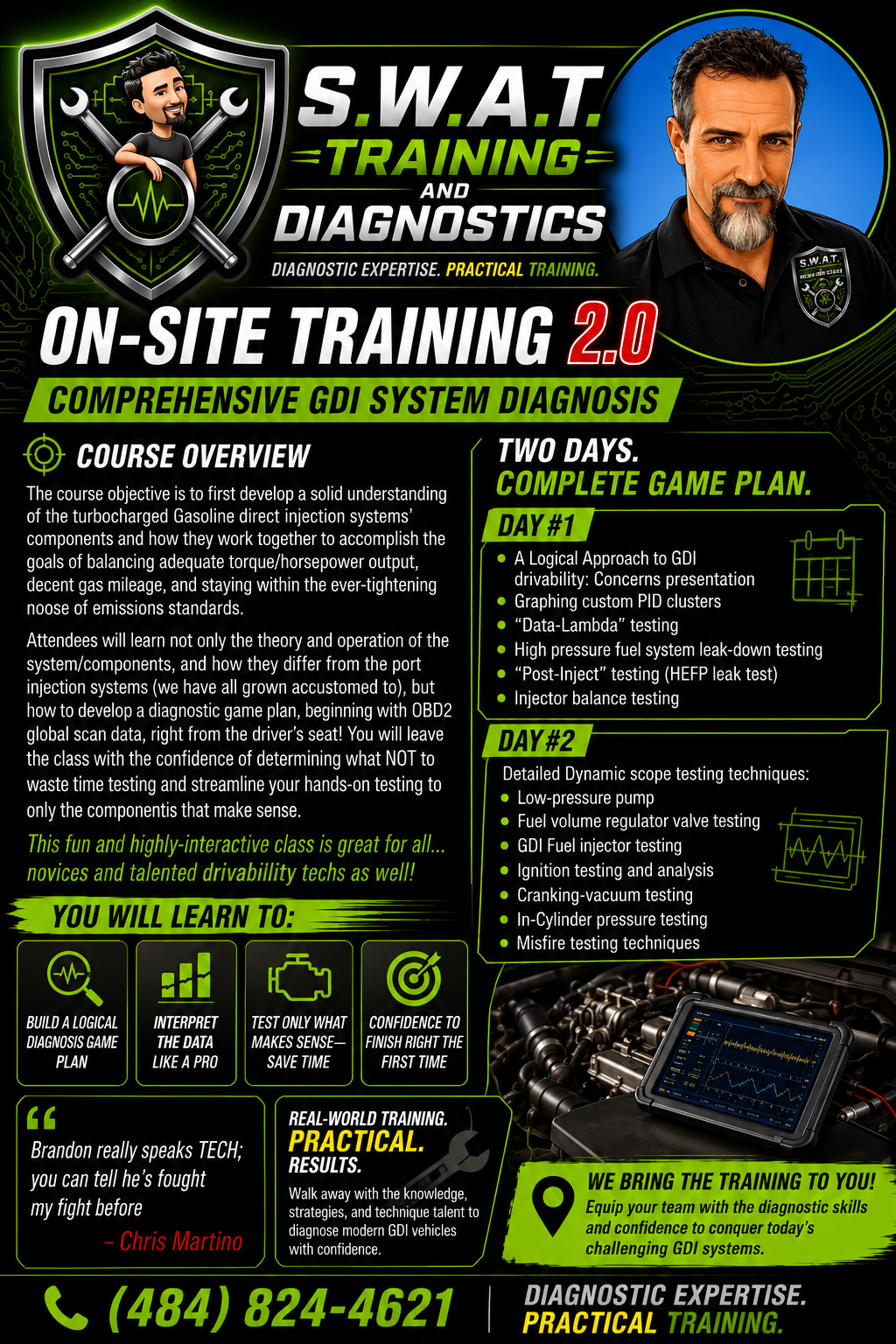 Comprehensive GDI System Diagnosis class flyer